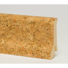 Шпонированный плинтус Pedross 60x22x2500 мм Пробка