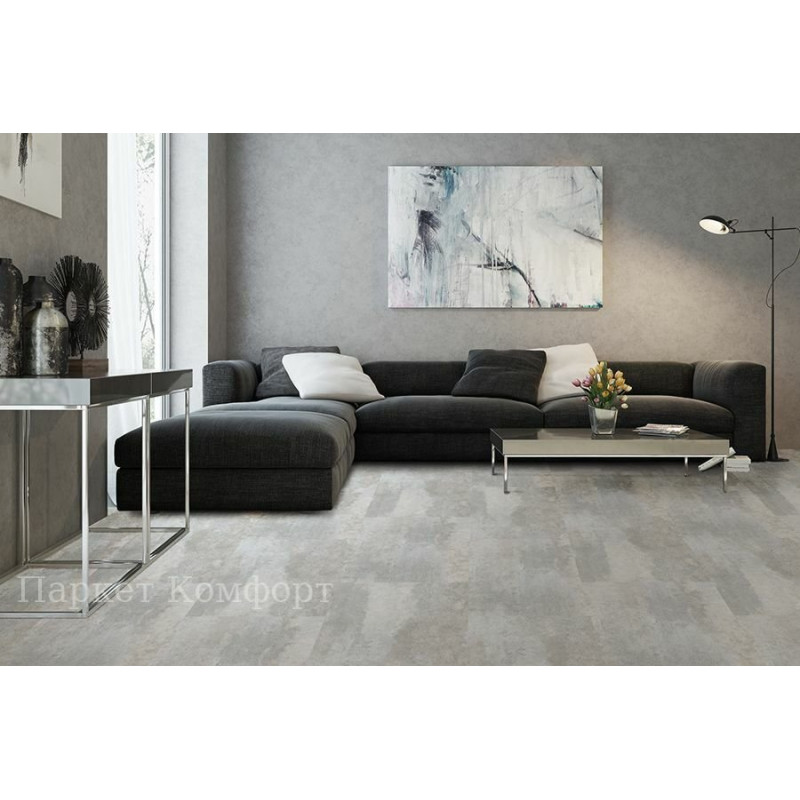 Виниловый ламинат Corkstyle Stone Hydro Cement White 33 класс 6.7 мм