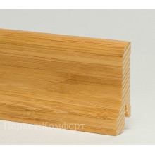 Шпонированный плинтус Pedross 60x22x2500 мм Бамбук темный
