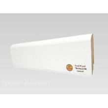 Плинтус МДФ Teckwood 70x16x2150 мм Белый прямой