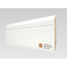 Плинтус МДФ Teckwood 100x16x2150 мм Белый фигурный