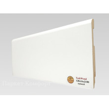 Плинтус МДФ Teckwood 120x16x2150 мм Белый прямой