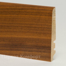 Шпонированный плинтус Tecnorivest 80x16x2500 мм Орех американский