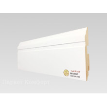 Плинтус МДФ Teckwood 100x16x2150 мм Белый Вектор