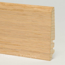 Шпонированный плинтус Tecnorivest 80x16x2500 мм Дуб Сахара