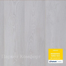 Ламинат Tarkett Woodstock Family Дуб Снежный люкс 33 класс, 8 мм