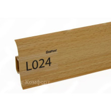 Плинтус ПВХ LinePlast Стандарт L024 Бук светлый