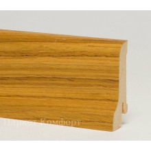 Шпонированный плинтус Pedross 60x22x2500 мм Тик