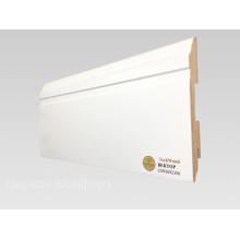 Плинтус МДФ Teckwood 120x16x2150 мм Белый Вектор