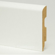 Плинтус МДФ Perfilstar 80x14x2250 мм Белый прямой