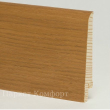 Шпонированный плинтус Pedross 80x16x2500 мм Дуб коньяк