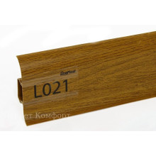 Плинтус ПВХ LinePlast Стандарт L021 Дуб жженый